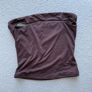 Peppermayo Chocolate Brown Tube Top